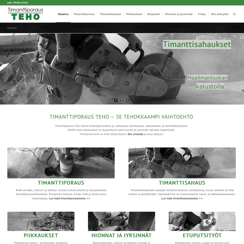 timanttiporaus-teho.fi