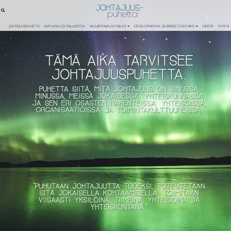 https://johtajuuspuhetta.fi/